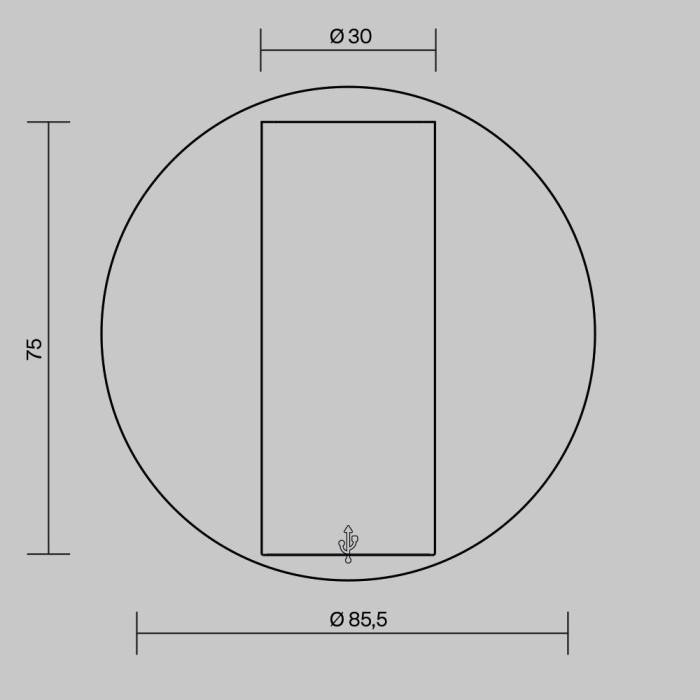 Настенный светильник Maytoni Twist C081WL-L3WBS3K