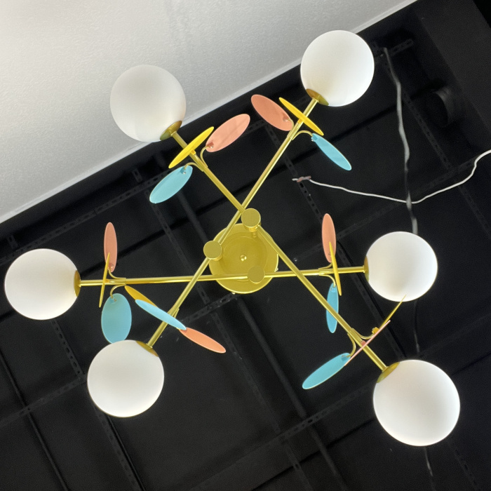 Потолочная люстра MATISSE B D80 Gold Multicolor ImperiumLoft