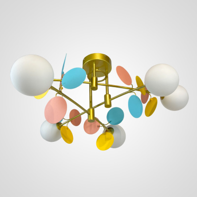 Потолочная люстра MATISSE B D80 Gold Multicolor ImperiumLoft
