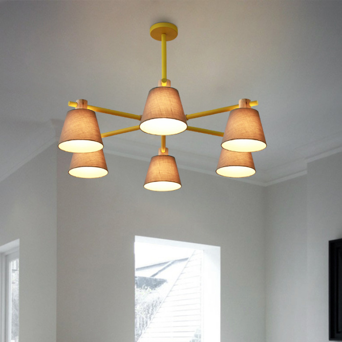 Потолочная люстра на штанге NATURA A GREEN 8 ImperiumLoft