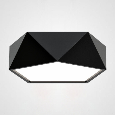 Потолочный светодиодный светильник GEOMETRIC Black D40 ImperiumLoft
