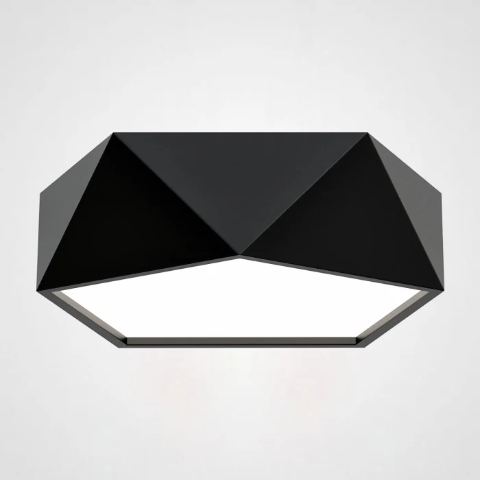 Потолочный светодиодный светильник GEOMETRIC Black D40 ImperiumLoft