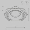 Встраиваемый светильник Maytoni Dot DL042-01-RD-B