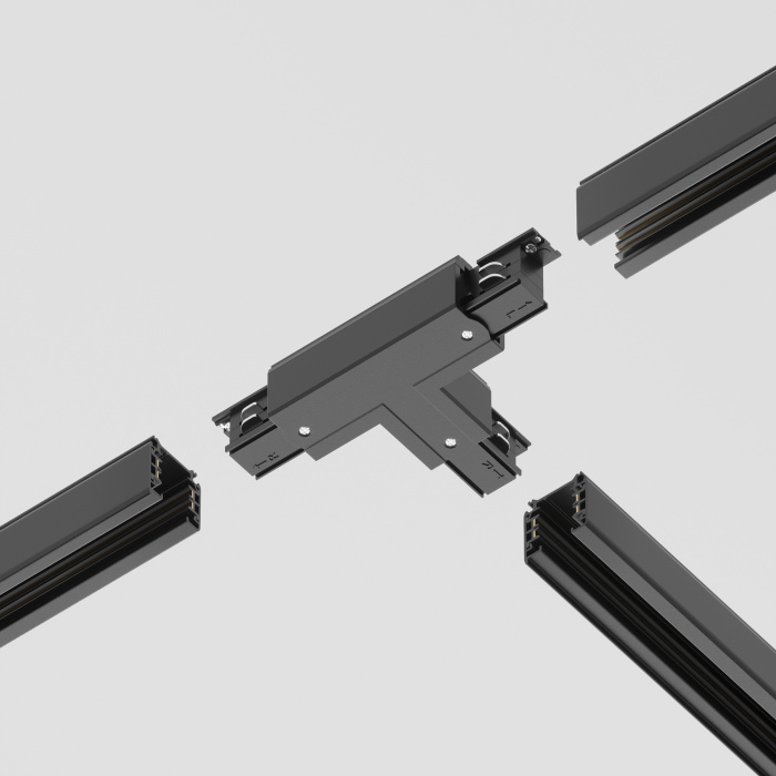 Коннектор Т-образный правый Trinity черный Maytoni TRA005CT-31B-R