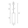 Трековый подвесной светильник Maytoni Focus TR025-1-GU10-MG