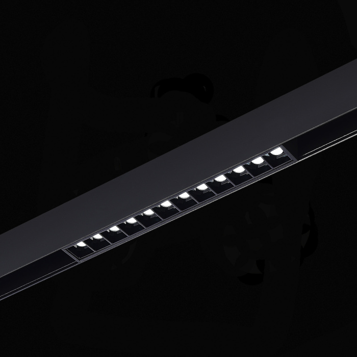 Магнитный трековый светильник SMART Черный LED 1*12W 2700K-6500K 1 080Lm Ra90 36° IP20 ST371.406.12