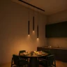Магнитный трековый светильник Черный LED 1*8W 3000K 450Lm Ra90 24° IP20 D30xH500 48V ST683.436.08