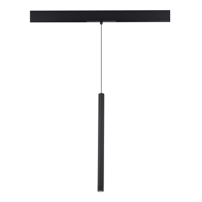 Магнитный трековый светильник Черный LED 1*8W 3000K 450Lm Ra90 24° IP20 D30xH500 48V ST683.436.08