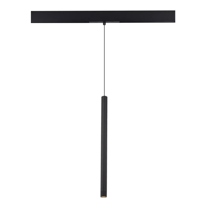 Магнитный трековый светильник Черный LED 1*8W 3000K 450Lm Ra90 24° IP20 D30xH500 48V ST683.436.08