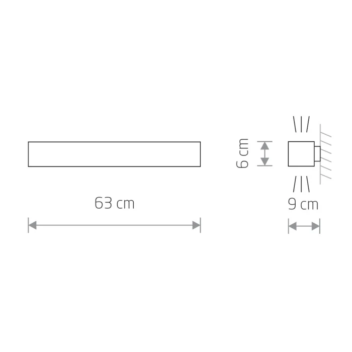 Настенный светильник Nowodvorski Soft Wall Led 60x6 Graphite 7528