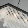Подвесная люстра Delight Collection 1920s Odeon KR0387P-12C/P black/frost