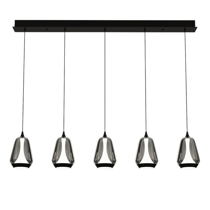 Подвесной светильник Delight Collection MD24001011 MD24001011-5B black/smoky