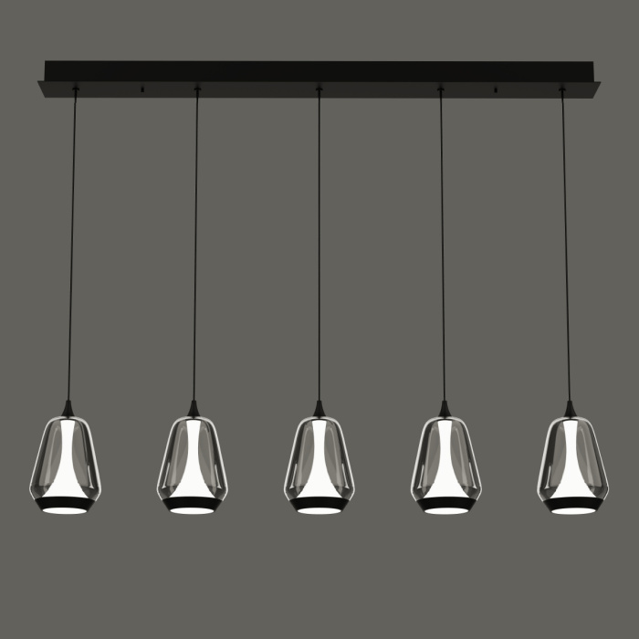 Подвесной светильник Delight Collection MD24001011 MD24001011-5B black/smoky