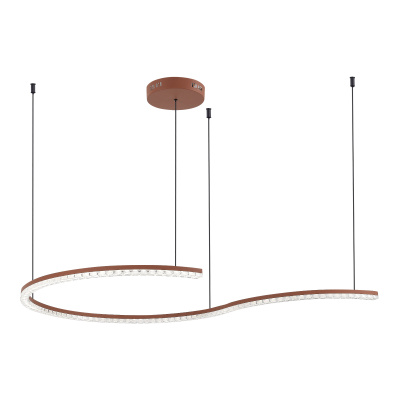 Светильник подвесной ST-Luce терракотовый/прозрачный LED 1*65W 4000K SL1018.603.01