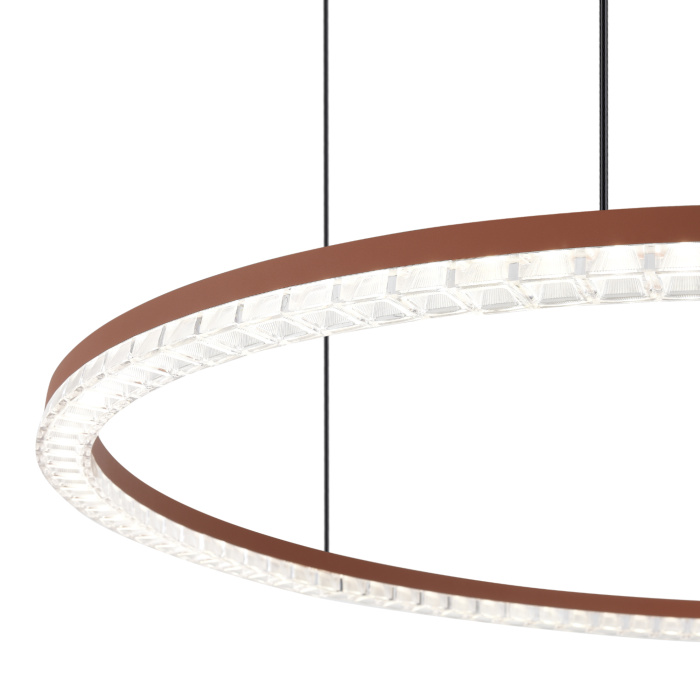 Светильник подвесной ST-Luce терракотовый/прозрачный LED 1*65W 4000K SL1018.603.01