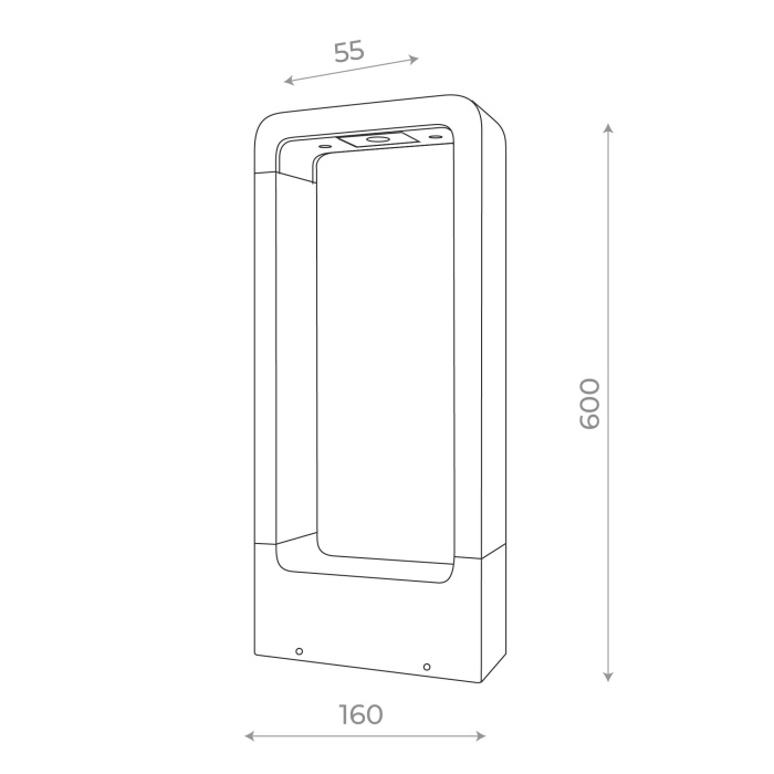 Светильник уличный наземный ST-Luce Черный LED 1*7W 4000K SL9506.405.01