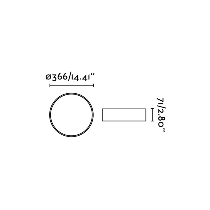 Потолочный светильник VUK LED White ceiling lamp