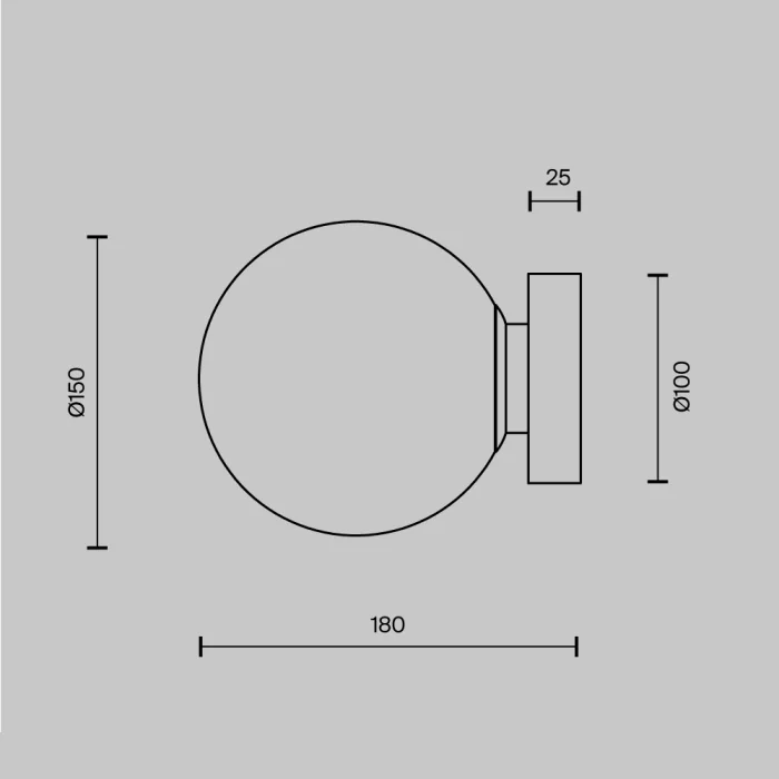 Бра Maytoni Basic form MOD321WL-01B