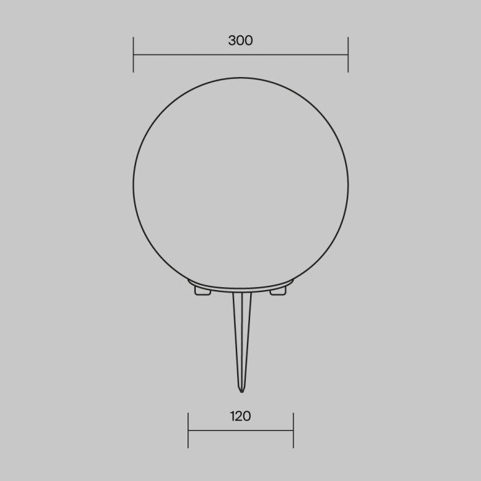 Садово-парковый светильник Maytoni Erda O594FL-01W