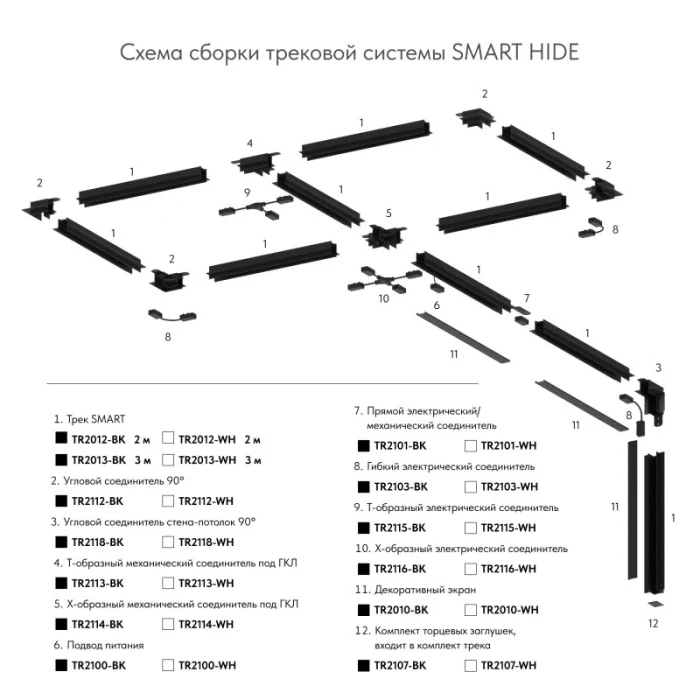Заглушка Denkirs SMART BASE TR2107-WH