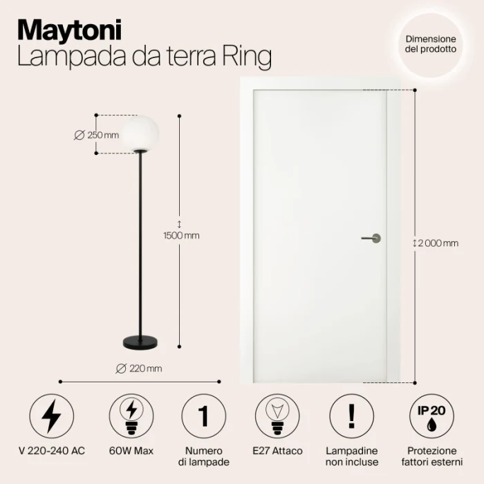 Торшер Maytoni Ring MOD013FL-01B