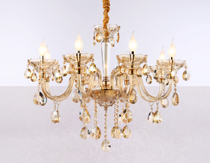 Подвесная классическая люстра с хрусталем Ambrella light TR4907