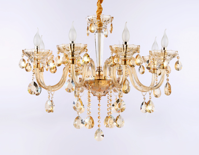 Подвесная классическая люстра с хрусталем Ambrella light TR4907