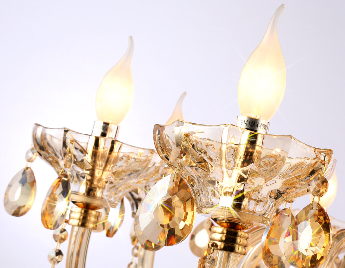 Подвесная классическая люстра с хрусталем Ambrella light TR4907