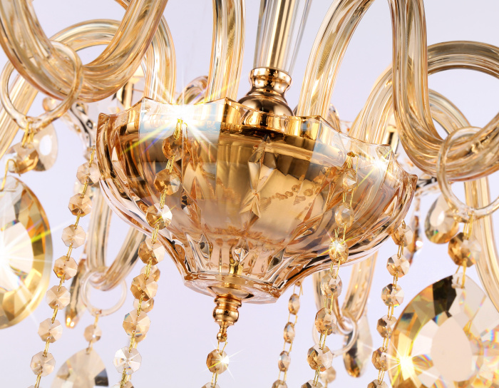 Подвесная классическая люстра с хрусталем Ambrella light TR4907