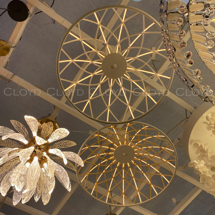 Люстра Cloyd COCKLICO C1 / Ø60 см - желтый - белый (арт.11412)