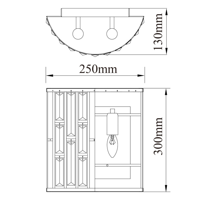 Бра Монарх MW-LIGHT 121020102