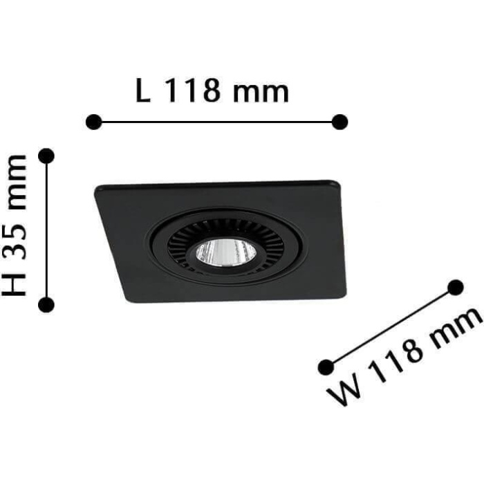 Встраиваемый светодиодный светильник Favourite Cardine 2416-1U