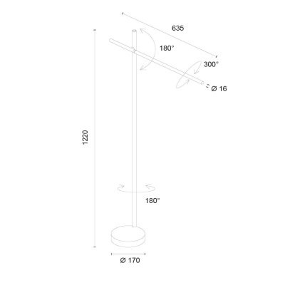 Торшер Leds C4 Tubs