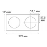 Рамка Italline IT02-QRS2 white
