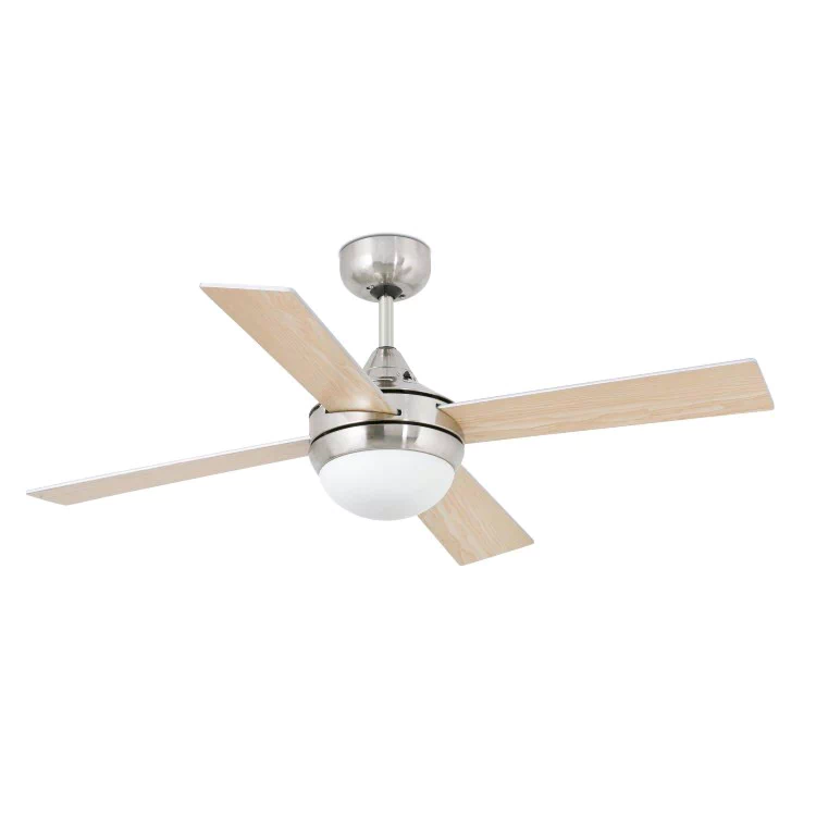 Вентилятор со светом MINI ICARIA Matt nickel ceiling fan