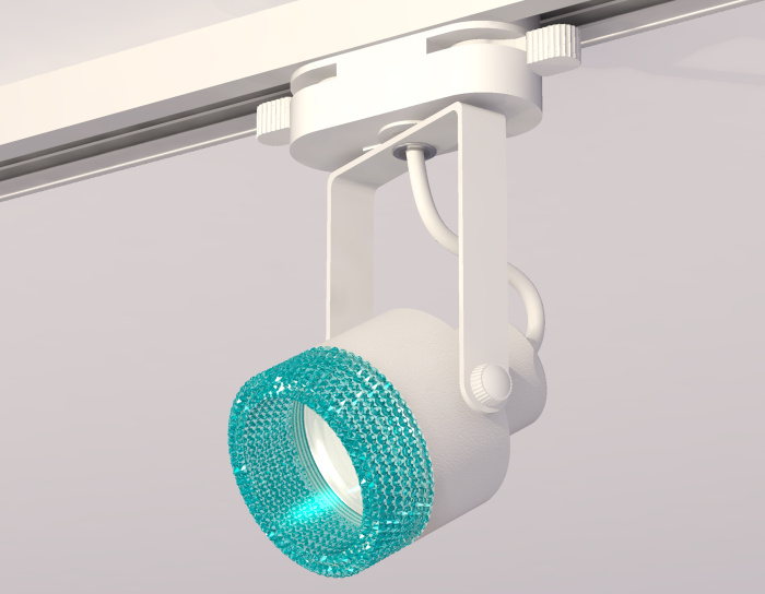 Комплект трекового однофазного светильника с композитным хрусталем Ambrella light XT6601063