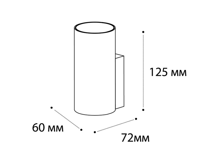 Светильник настенный Italline DANNY W1 black