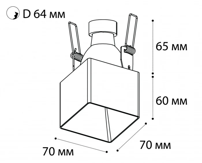 Светильник встраиваемый ITALLINE DL 3024 white