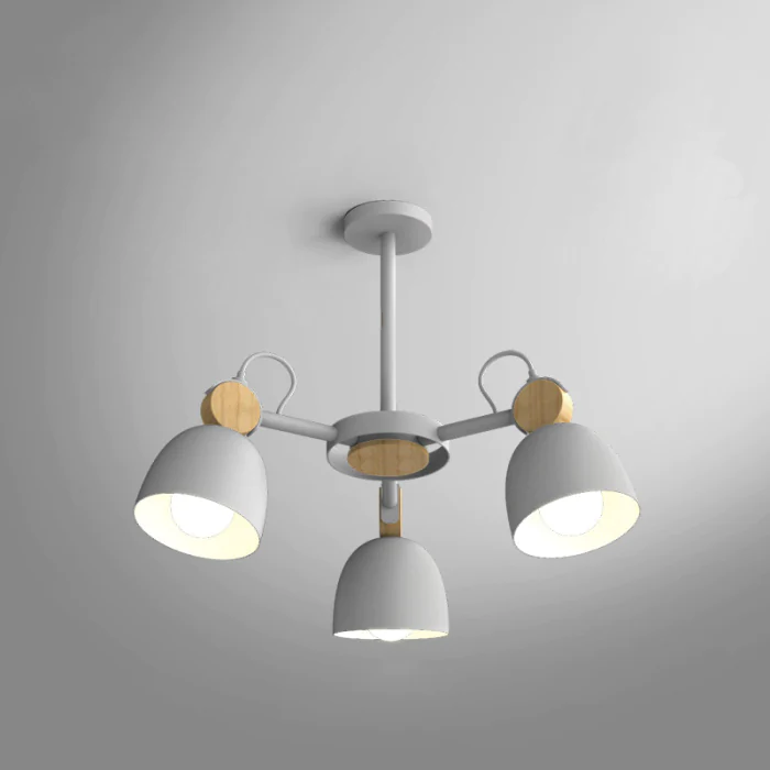 Потолочная люстра на штанге ROLLA 3 Gray ImperiumLoft