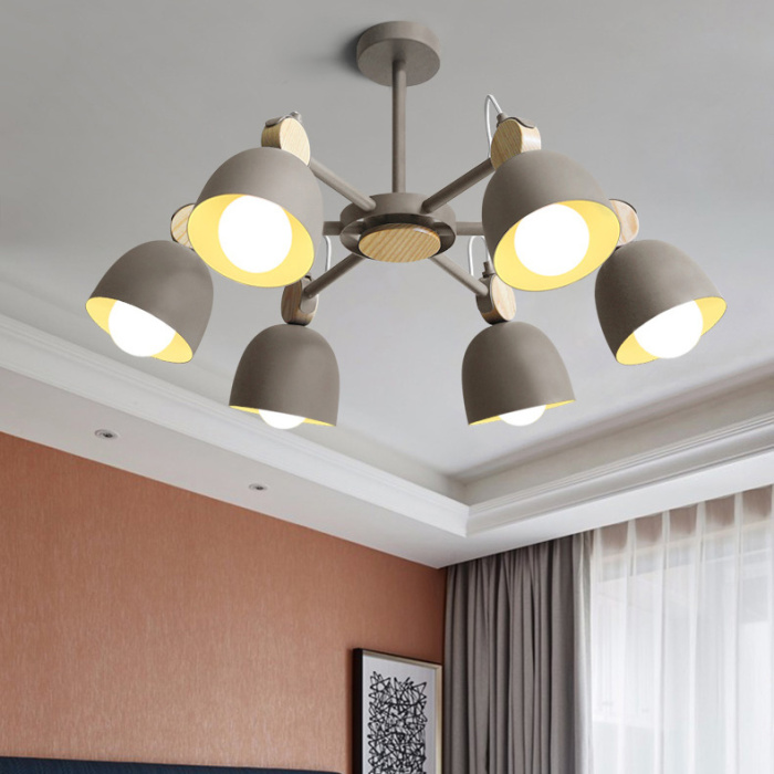 Потолочная люстра на штанге ROLLA 3 Gray ImperiumLoft