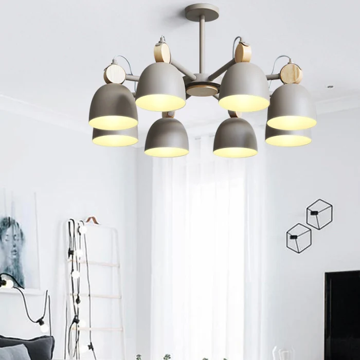 Потолочная люстра на штанге ROLLA 3 Gray ImperiumLoft