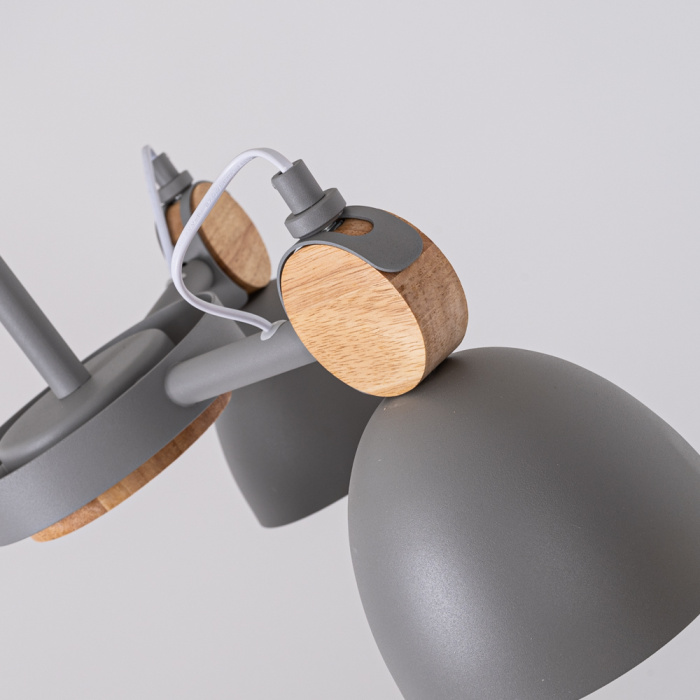 Потолочная люстра на штанге ROLLA 3 Gray ImperiumLoft