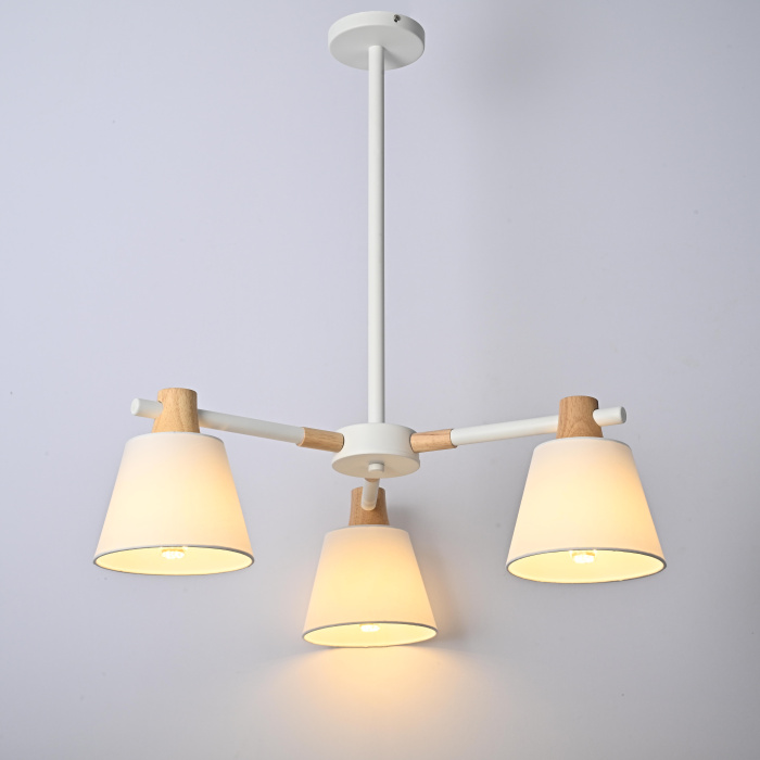 Потолочная люстра на штанге NATURA A WHITE 3 ImperiumLoft