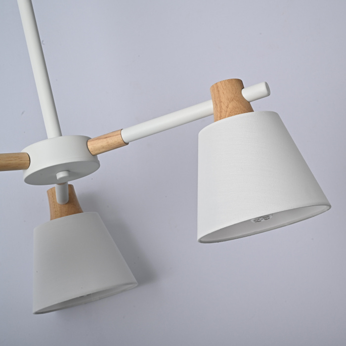 Потолочная люстра на штанге NATURA A WHITE 3 ImperiumLoft