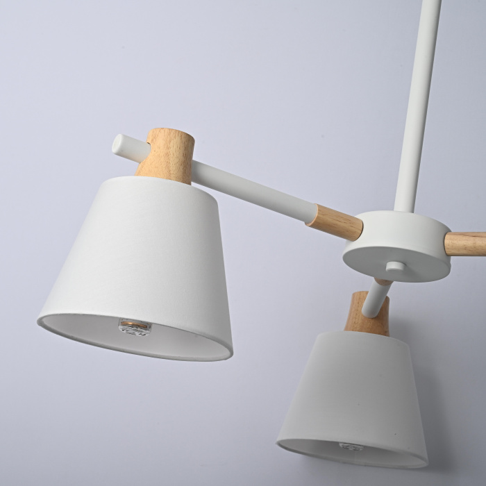 Потолочная люстра на штанге NATURA A WHITE 3 ImperiumLoft