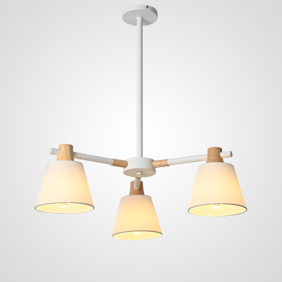 Потолочная люстра на штанге NATURA A WHITE 3 ImperiumLoft