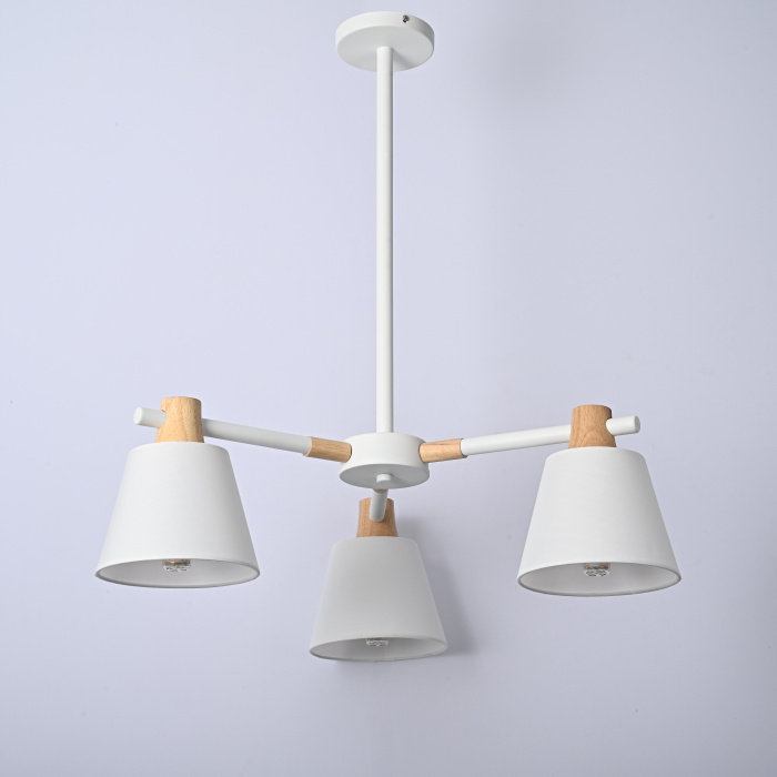 Потолочная люстра на штанге NATURA A WHITE 3 ImperiumLoft