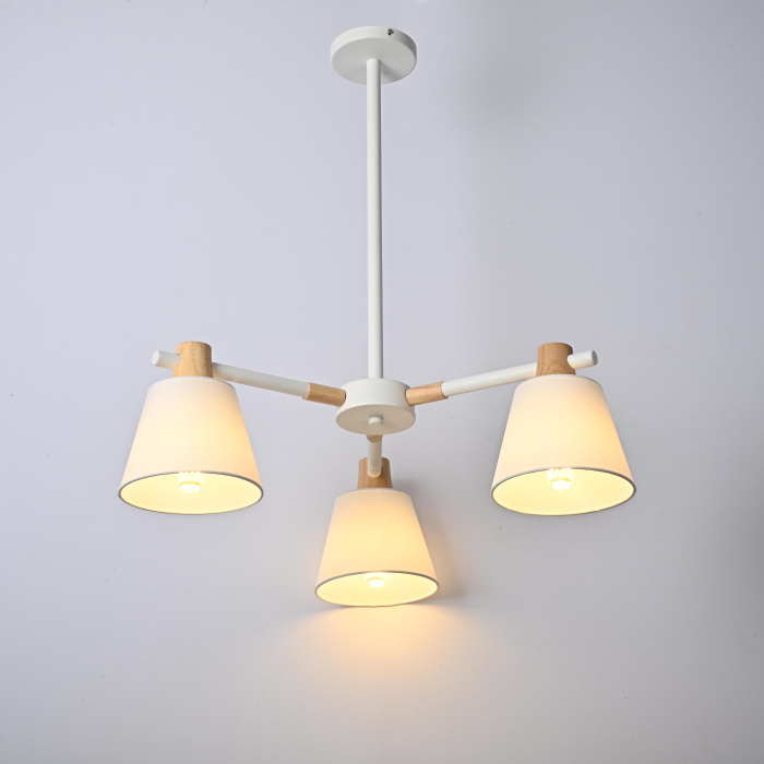 Потолочная люстра на штанге NATURA A WHITE 3 ImperiumLoft