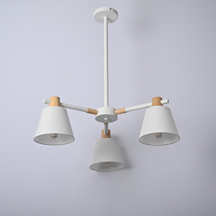 Потолочная люстра на штанге NATURA A WHITE 3 ImperiumLoft