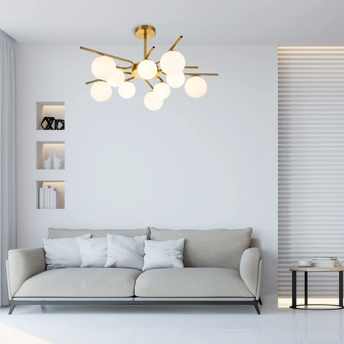 Потолочная люстра на штанге SPHERE ESCADA 642/10P Brass